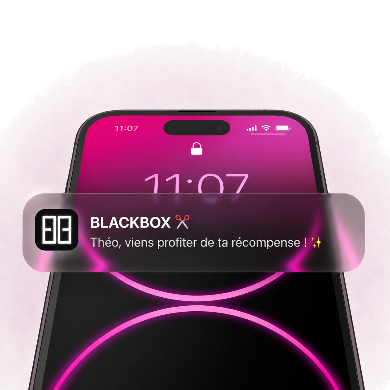 Notification push Touia sur iPhone